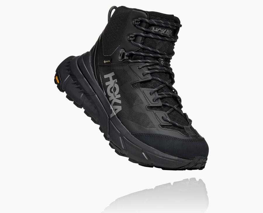 Hoka Mens Hiking Boots NZ - Hoka Tennine Hike Gtx Black (VPL542806)